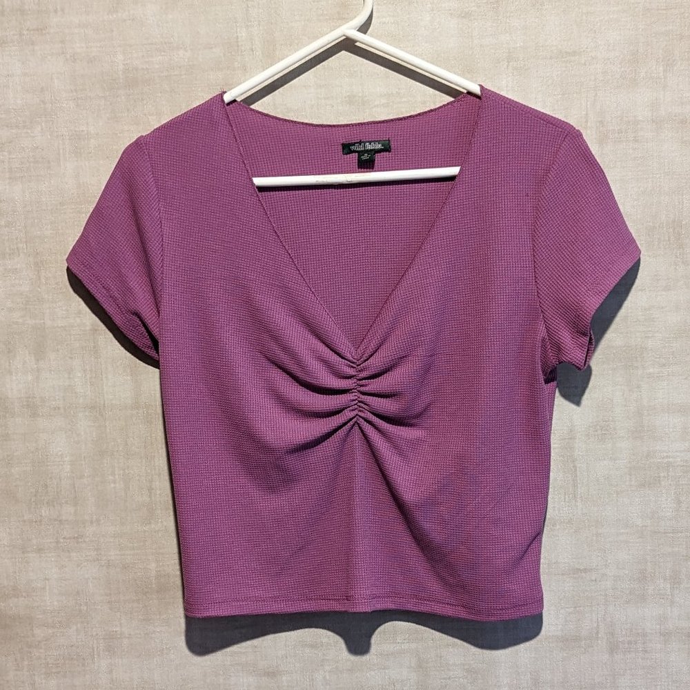 WILD FABLE X LARGE MAUVE CROP TOP